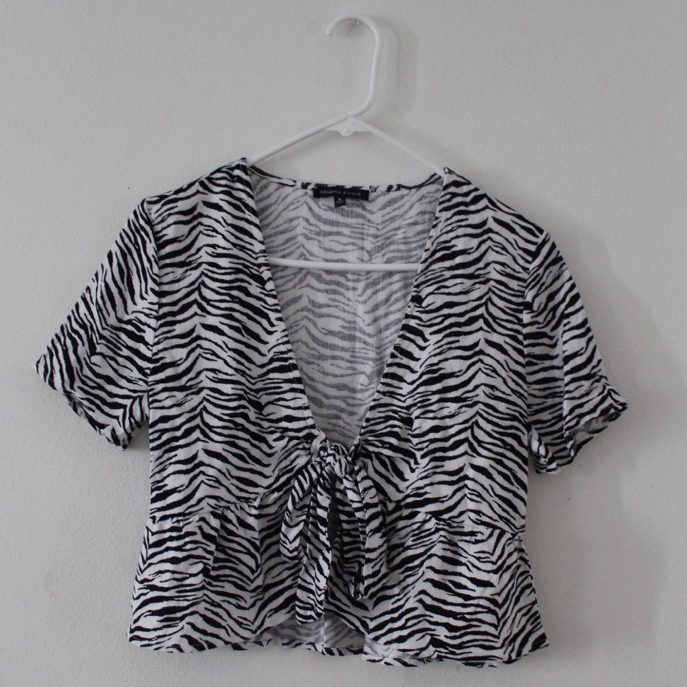 PACSUN Kendall and Kylie Zebra Print Top